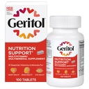 Geritol, multivitaminski dodatek, vsebuje B-vitamine, antioksidate, vitamine C, E & D in železo, 26 Esencialne vitamine in minerale, gluten-free, ne-GMO, brez umetnih sladil, 100 tablet