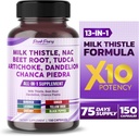 Mleko Thistle NAC pesa koren Artichoke Dandelion - Izdelano v ZDA