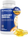 Podpora Omega (120 Gel kapsul) Omega 3 ribje olje dodatek - Kardiovaskularna, mišično-skeletna podpora