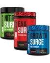 Jacked Factory Nitrosurge Pre Workout, EAA Surge Essential Aminokisline, rast Surge Post Workout Muscle Builder