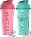 VELOMIX -2 Pakiranje - 28 oz Stresalnik Protein Mixes - 2x Wire Whisk 