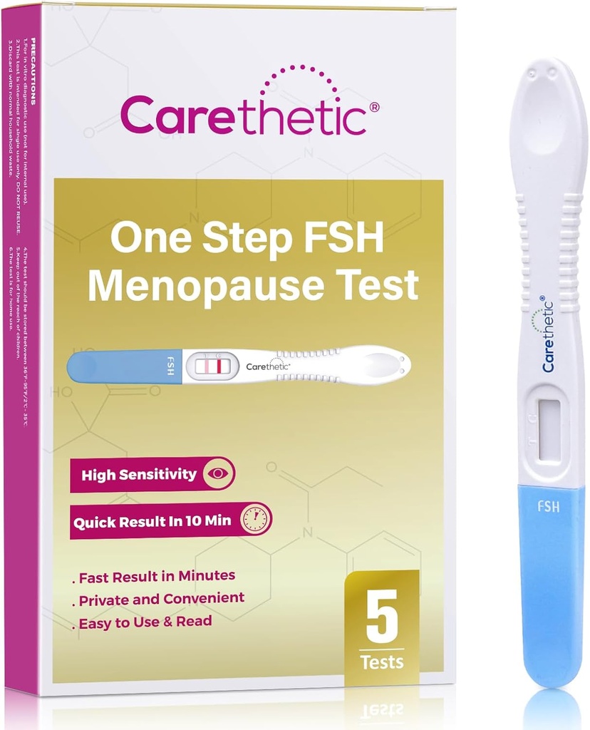 [5 pakiranje] komplet za test menopaze pri obrezovanju FSH – test menopaze na srednjem toku doma, FSH za odkrivanje perimenopavze in plodnosti