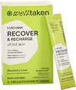 Turmeric Curcumin Recover v prahu - borovničev apno, 14ct Box - 400mg Optimiziran kurkumin, Granatno jabolko, rdeče grozdje - pomaga zmanjšati občasno utrujenost – Vegan, 14 Servinges
