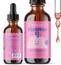JoySpring Vitamin C + Starejše kapljice + cink za otroke Imunska podpora, Genij kapljice za fokus, in vitamin D za otroke