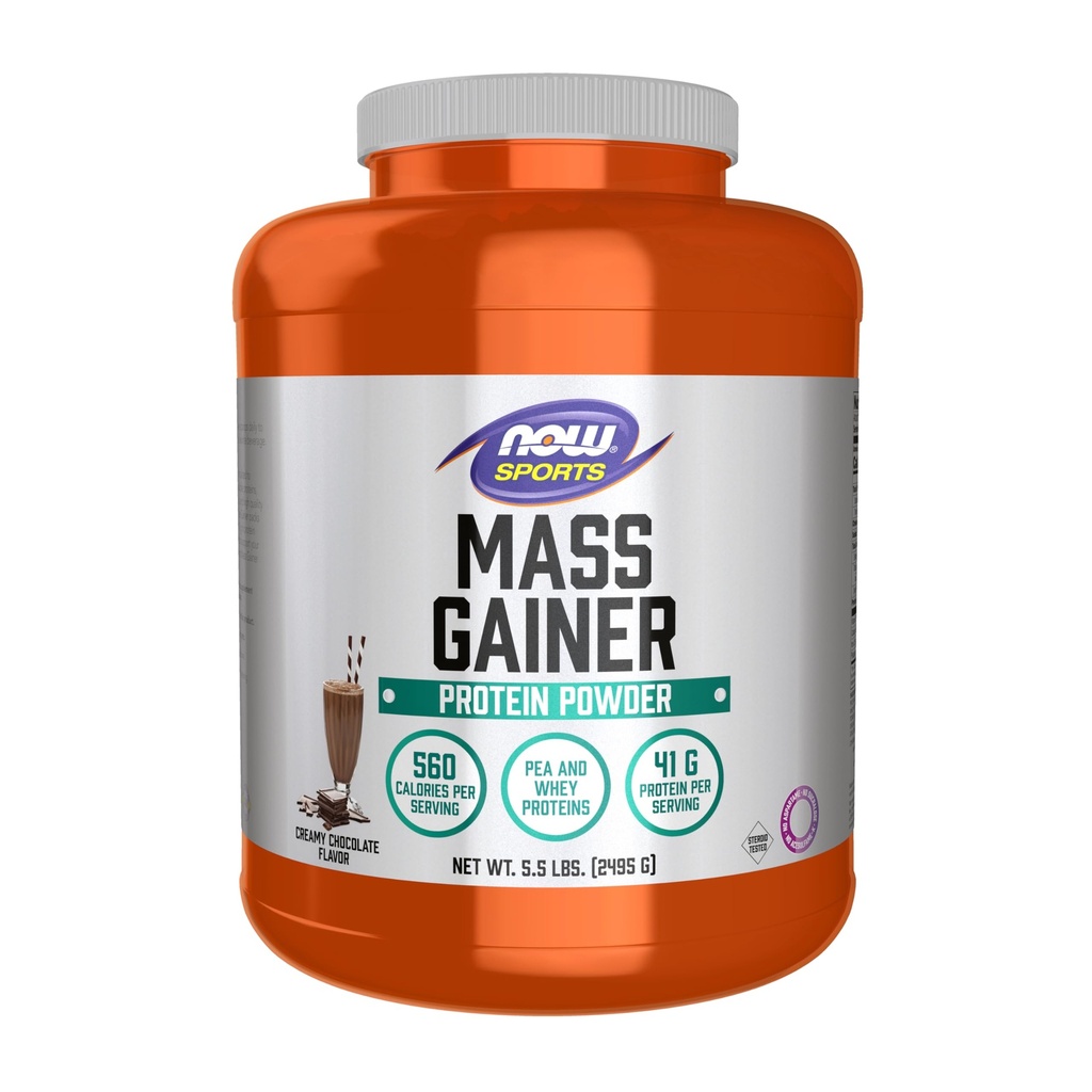 Zdaj Foods Sports Mass Gainer Protein Powder, Kremna čokoladna aroma, Pea in Whey Protein Mešanica, 5,5 lbs.