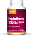 Jarrow Formule Pantotenska kislina B5 500 mg - 100 Veggie Caps - Essential B Vitamin - Energy Production & Presnova Podpora - 100 Serving, Pack po 3