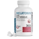 Bronson Melatonin 5mg hitro raztopite češnjeve arome tablete z vitaminom B6 - nočno spanje Aid - spodbuja sprostitev, 360 Vegetarian žvečljive Lozenges