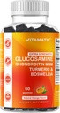 Vitamatska ekstra moč glukozamin Chondroitin Gumies z MSM, Kurkurja in Boswellia – 60 pektin-based Gumies Napredna skupna podpora Formula – Sugar-free, Ne-GMO, Želatina-free