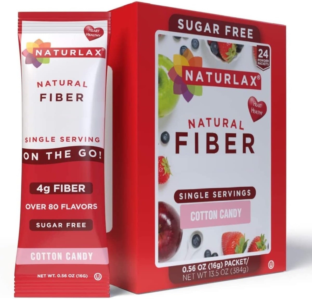 Naravni sladkor brez bombaža Candy arome Psyllium Husk, 24 Fiber Packets