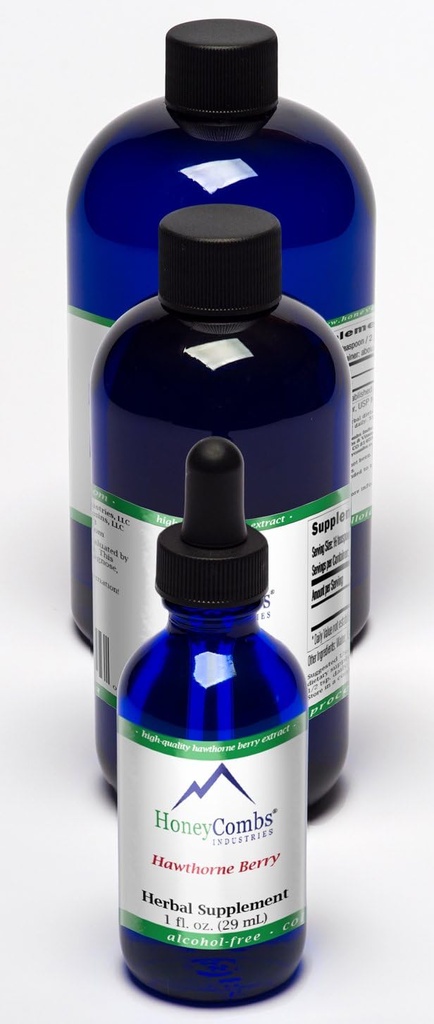 HoneyCombs 8oz. Hawthorne Berry – Podpira Circulatory sistem, srce in več – tekoči ekstrakt