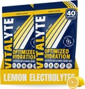 Vitalit Elektrolit Powder Drink Mix, Izotonska Hidracija Elektrolit Mix, Gluten Free Post Workout Mix, Pakiranje 2, 35 oz. Vsaka, limonina aroma