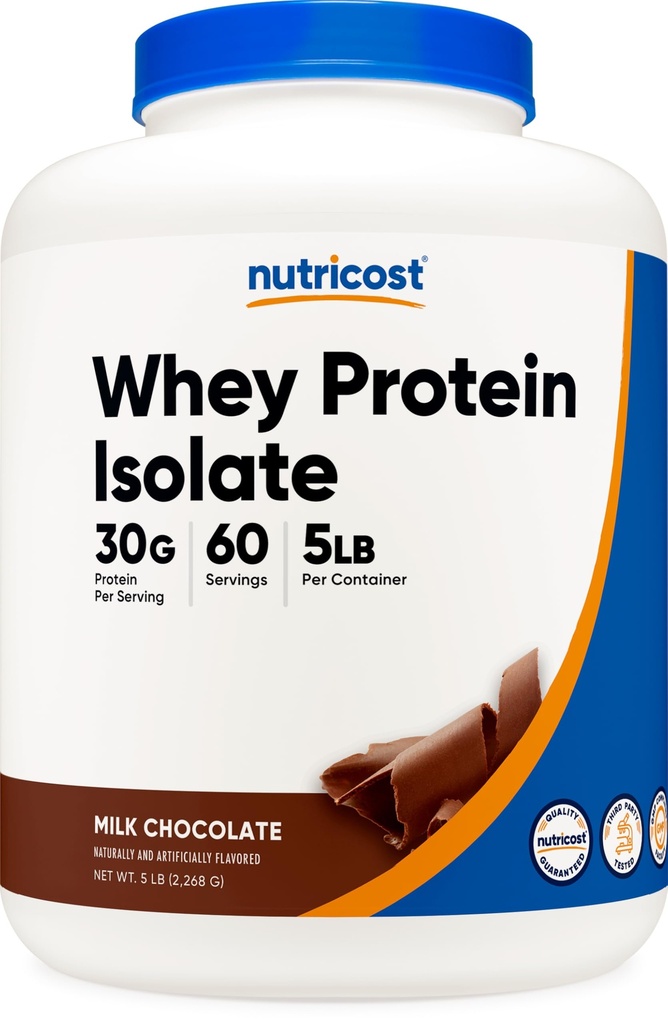 Nutricost Whey Protein Isolate Powder (milk čokolada) 5LBS