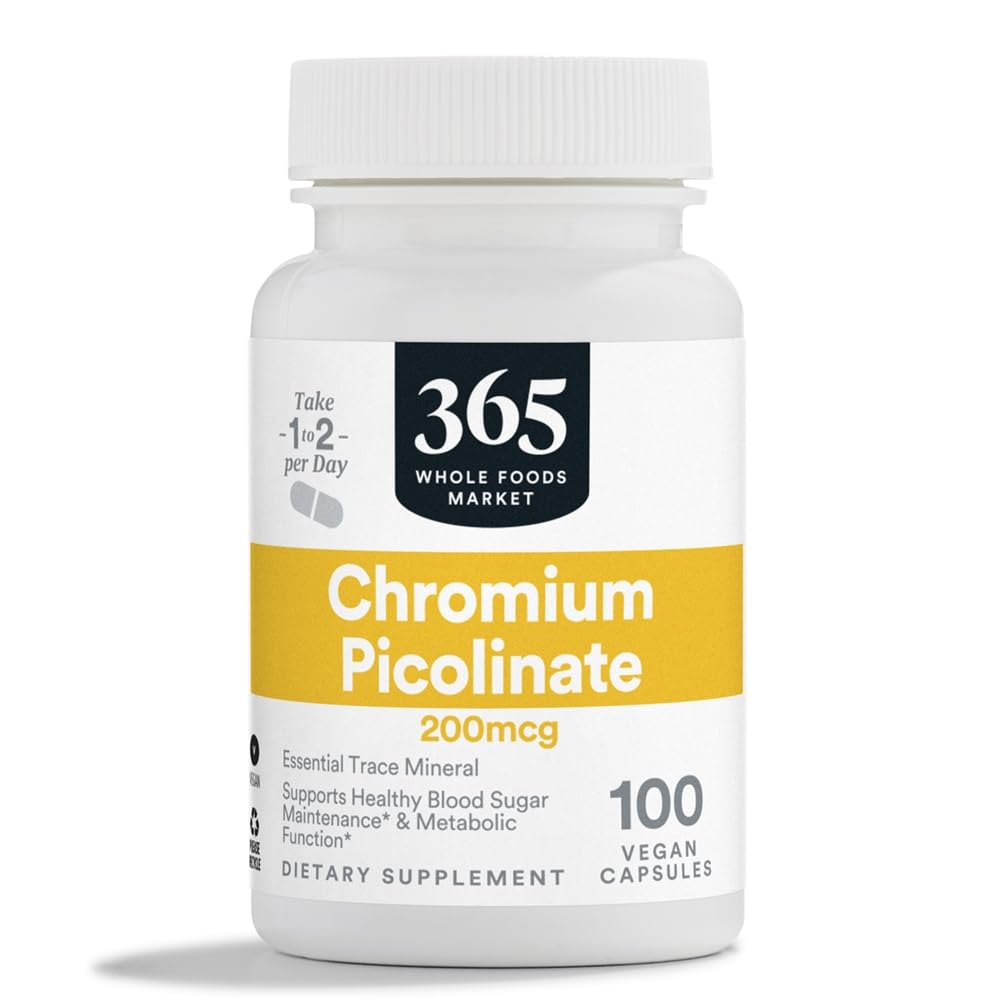 365 po celotnem živilskem trgu, kromov pikolinat 200 MCG, 100 CT