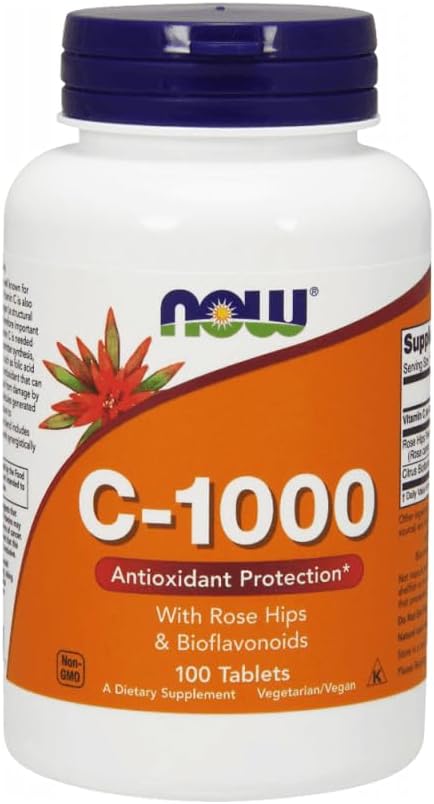 NOW Foods Vitamin C-1000 Veg kapsule, 100 Veg kapsule na steklenico