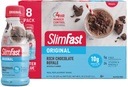 SlimFast meal zamenjava Shake, Original Rich Chocolate Royale, 10g pripravljen za pitje beljakovin za hujšanje, 11 Fl. Oz steklenica, 8 Count