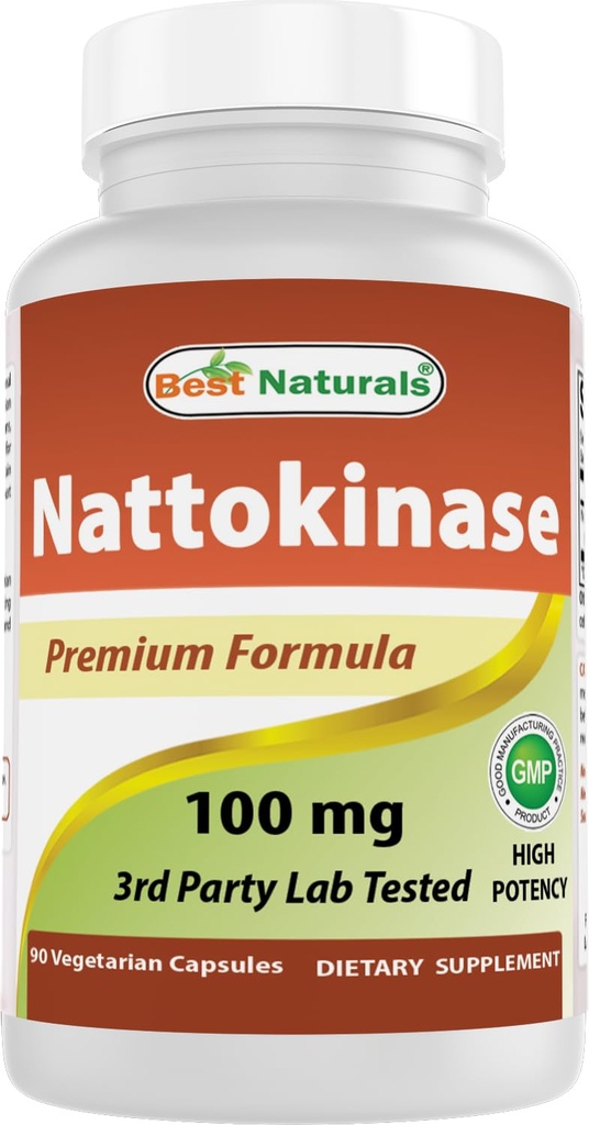 Best Natural Nattokinase, 2000 FU, 100 Mg, 90 vegetarijanske kapsule