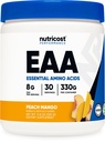 Nutricost EAA v prahu 30 servingov (Peach Mango) - Essential Aminokisline - Non-GMO, Gluten brezplačno, vegetarijansko prijazno