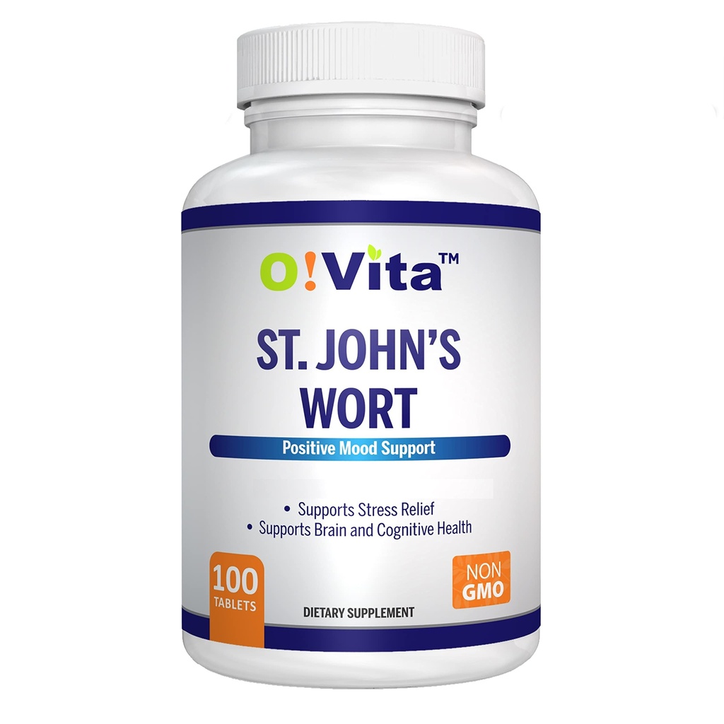 John's Wort 500mg (tablete), zeliščna formulacija, Vegan, Non-GMO, do 100 dni dobave
