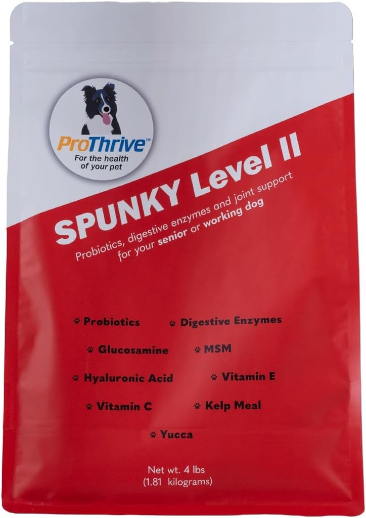 Spunky raven II Hip in skupni dodatek za pse, glukozamin za pse z MSM, pasji vitamini in dodatki pomaga prebavljanje, pasji skupni dodatek - 4LB