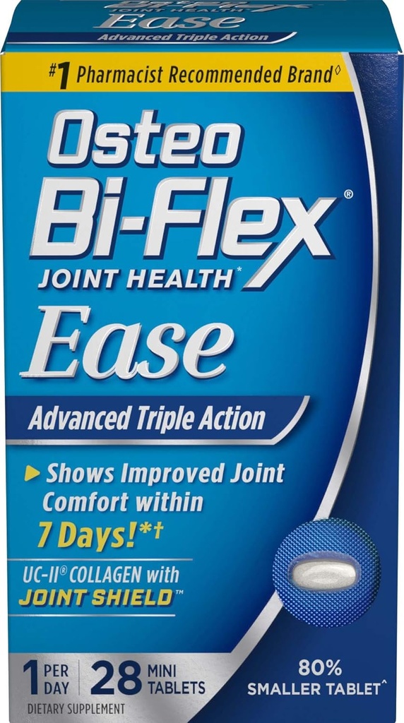 Osteo BiFlex 1 na dan, skupno zdravje, napredno trojno ukrepanje, 28 Mini tablete