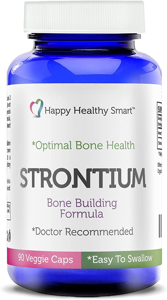 #1 Stroncium Bone Healthy dodatek priporočajo zdravniki po svetu 90, enostavno pogoltniti Veggie Caps Made V ZDA