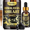 Pure Shilajit Resin dodatek, Shilajit tekoče kapljice 600mg Golden Shilajit z Fulvic kisline & 85+ Trace Minerali, Organic Ayurvedic Mešanica za energijo, moč, Podpora imunitete, 2 Fl Oz