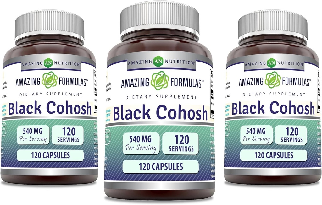 Osupljive formule Črna Cohosh 540mg 120 Kapsula dodatek 