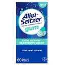 Alka-Seltzer Cool Action Zgaga Relief Gum, Dodatna moč Antacid Gum, kisla prebava in razdražljiva želodčna relief, Brez Krepak okus, Cool Mint Flavor, 60 Število