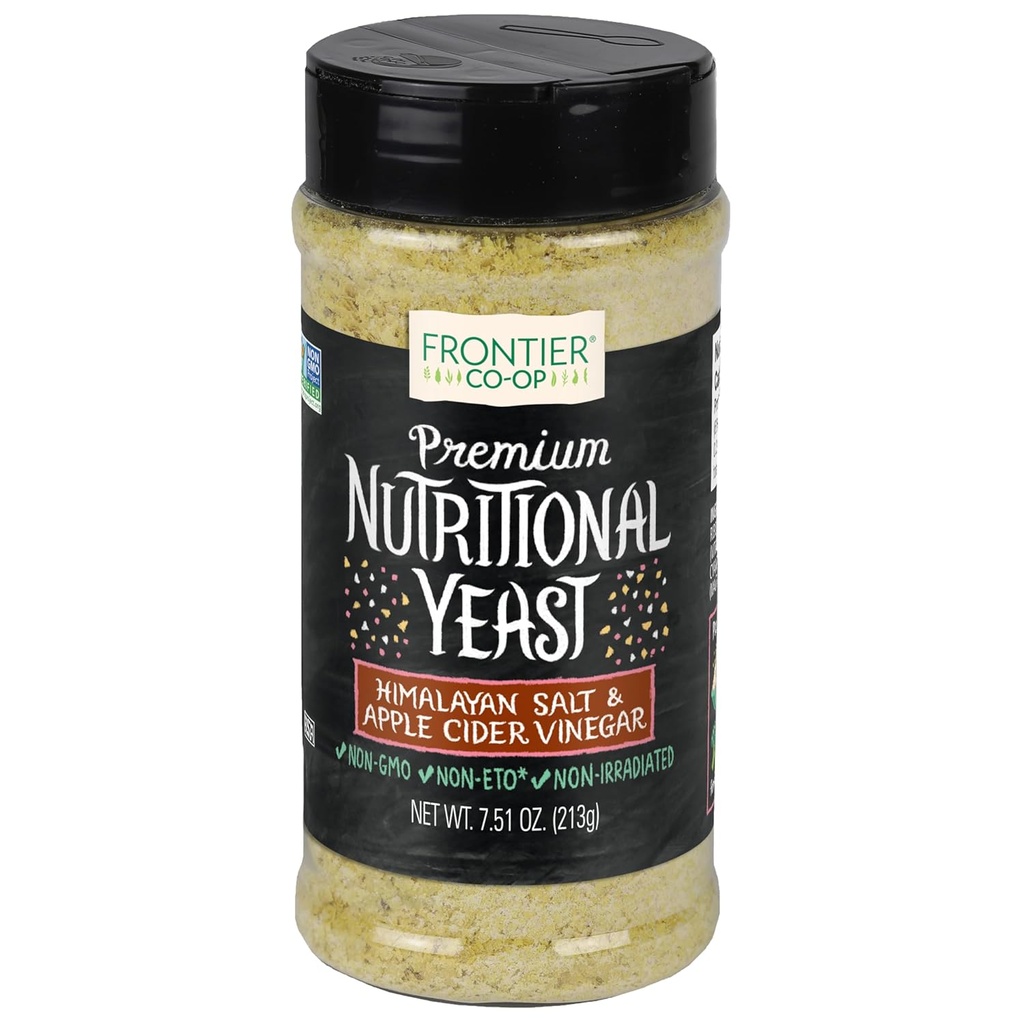 Frontier Co-op himalajska sol in kis Prehranska mešanica z vitaminom B12 7.51 oz - za pokovko, prigrizke, testenine in juho