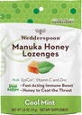 Wedderspoon Manuka Medena Immuniteta Lozenges, Cool Mint, 2.6 Oz (Pack of 1), Prava Nova Zelandija Med, povečanje imunitete v dveh urah