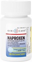 GeriCare Naproxen Natrijeve tablete, 220mg (100-število)- NSAID ekstra močna bolečina Relief za glavobol, artritis, bolečine v mišicah, menstrualne krče- filmsko obložen Naproxen, anti-vnetljiv in znižanje telesne temperature