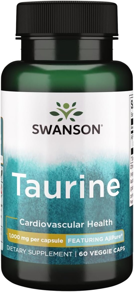 Swanson AjiPure Aminokislina Tavrin 1000 Milligrams 60 Veg kapsule