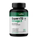 rTG Omega 3 Norveška ribje olje s CoQ10 Prehranska dopolnila- Zdravje srca in antioksidant Podpora z vitamini D & E – 2000 mg Trajno Izvira – Super rTG Omega 3, 180 Softgels by CGM Labs