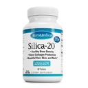 EuroMedica Silica-20 - dopolnilo podpira strukturo kosti in kolagen proizvodnje - močni zobje in zdrava gostota kosti podpora - Aids Hair, Skin & Nails Health - 60 tablet (30 strežnice)