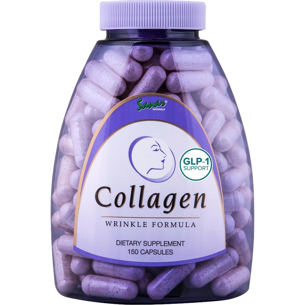 Sanar Naturals Colagen tablete z vitaminom C, E - podpira lase, nohti, kožo, skupno zdravje in kosti - hidroliziran kolagen za ženske in moške dodatek - hranilnik trave, ne-GMO, 150 kapsul