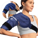 KingPavonini Led Pack Rotator Cuff Hladna terapija, Repable Gel Led Pack za poškodbe ramen, lajšanje bolečin, otekanje, operacija ramen, tendonitis, burzitis, modra, srednje velikosti