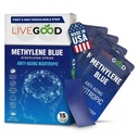 LIVEGOOD metilen modro – metilen modro za ljudi, možganske dodatke za spomin in fokus, jasnost in kognitivna energija, nootropična podpora možganov, Made in USA, 15 peroralnih trakov z 20mg vsak