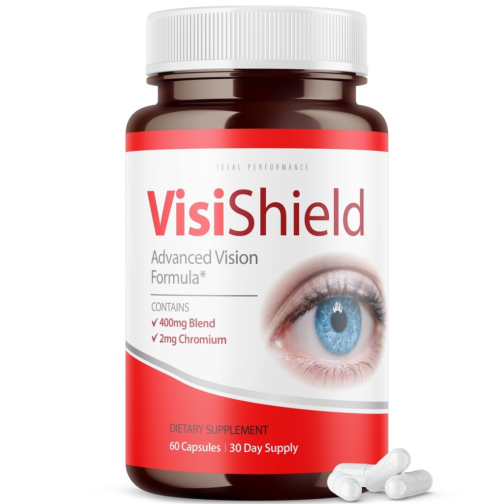 IDEAL UČINKOVITOST Vizield Napredno Vision Formula za oči dopolnilne tablete Vitamini (60 kapsul)
