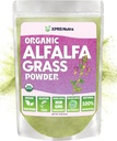 XPRS Nutra Organic Alfalfa Powder - Premium Vegan dodatek bogat s kalcijom, antioksidanti, vitamini - Kmet Alfalfa Dodatek za otroke in odrasle - Vegan prijazno zdravo list (4 Ounce)