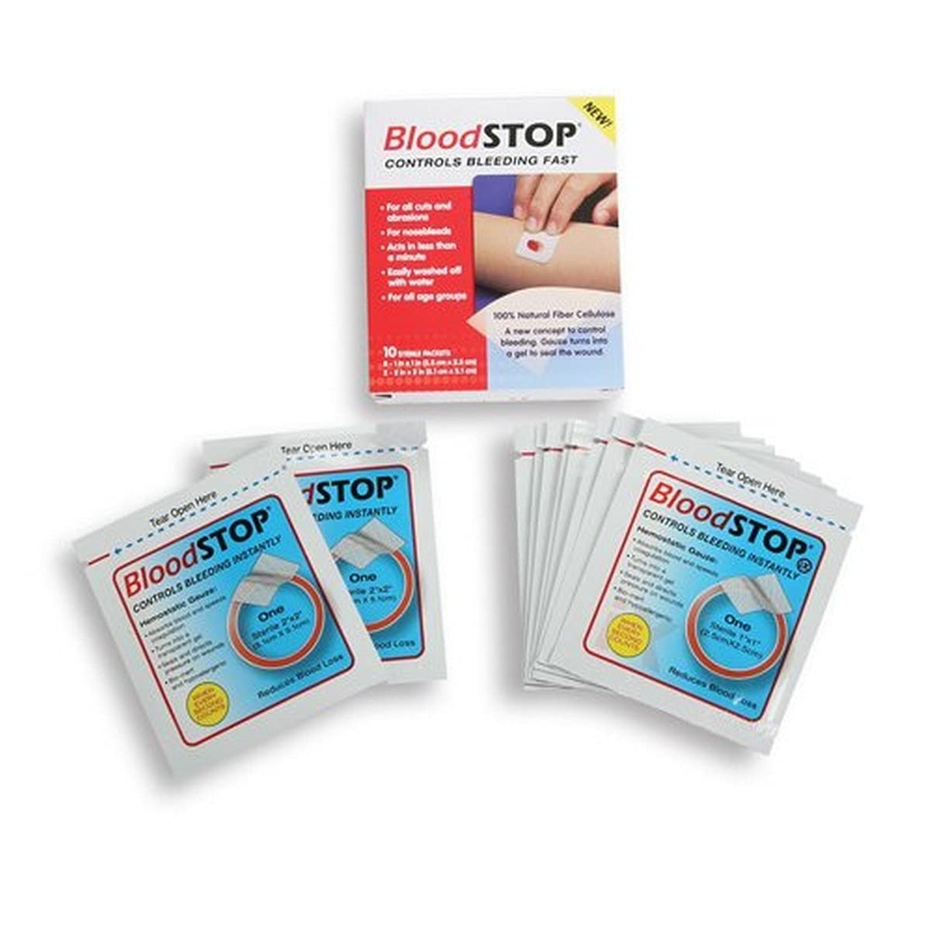 Cramer BloodStop za zaustavitev krvavitev iz manjših raztrganin, zalog prve pomoči za sobo za atletsko usposabljanje, celulozne vsebine ustavi krvavitev za hitrejše zdravljenje odprtih ran, 10 kos Combo paket