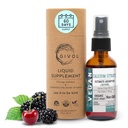 Tekoči kalcijev citrat 1000 mg & surovi vitamin C 150 mg tekoči vpih za optimalno absorpcijo, Wild Cherry & BlackBerry aroma, kalcij dodatek, ne-GMO, Gluten prost, sladkor prost 2oz (60ml)