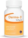 Ceva Derma-3 Softgels, Omega-3 Maščobne kisline in vitaminski dodatek za majhne pse + mačke (60 število)
