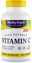 Zdrav izvor Vitamin C 1000 mg (ne-GMO testiran, visoka jakost, Imunska podpora, Vegan), 120 Veggie Caps