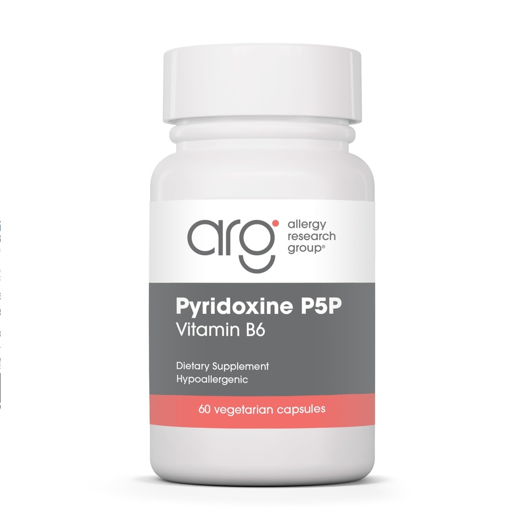 Alergija Raziskovalna skupina Piridoksin P5P dodatek - Active Vitamin B6 275mg, Piridoksal-5-Fosfat, Presnova Podpora, Hipoalergeni, Vegetarijanske kapsule - 60 Število