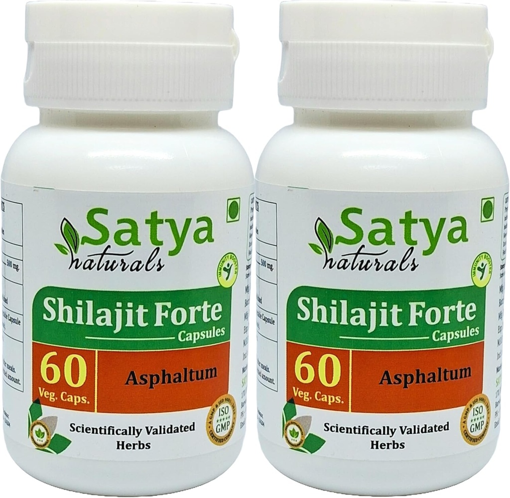 Shilajit Forte Kapsule 500 mg 60 Veg. Kapsula 