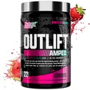 OUTLIFT Amped Max Dosexed VISOKA STIM Pred vadbo Powder 6G Citrulin, 3.2G Beta Alanin, Alpha GPC, CognatiQ, Extreme Energy, Massive Pumps, Elektroliti (Strawberry Watermelon, 22 Servings)