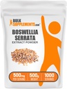 BulkSupplements.com Boswellia Serrata Extract Powder - Boswellia Supplement, iz Frankincense Resin - Vegan & Gluten Free, 500mg na serviranje, 500g (1,1 lbs) (Pack of 1)