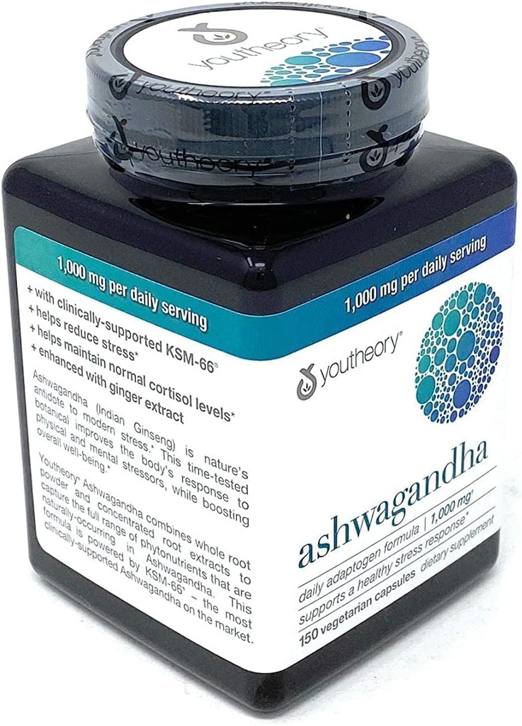Organic KSM-66 Ashwagandha Vegetarian dopolnila 150 Kapsule, 1000mg na dnevno strežbo,Pomoč Podpora Zdrav odziv stresa