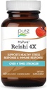 PURE ESSENCE LABS MyPure Reishi 4X Eko goba dodatek - 100% pravi izvleček gob za imuno podporo, Stress Relief, Gradite energijo (60 kapsul)
