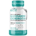 Nature's Fusions Glukozamin Chondroitin MSM Turmeric Boswellia - dodatek za skupno podporo - 120 kapsul - Kapsule hondroitin sulfata - s hialuronsko kislino - podpira zdrave kosti